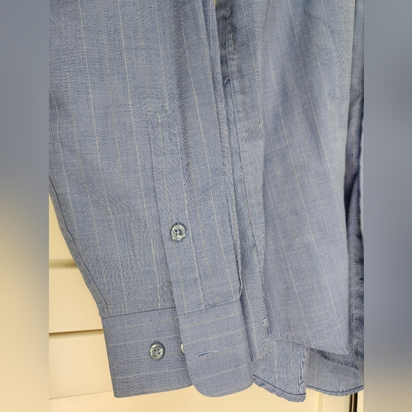 🔹️Givenchy - Blue Dress Shirt - Size 16 - Picture 5 of 11